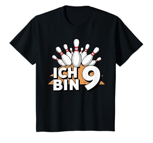Kinder 9. Neunter Geburtstag Bowling Geburtstag Junge - Ich bin 9 T-Shirt Kinder 9. Neunter Geburtstag Bowling Geburtstag Junge - Ich bin 9 T-Shirt von Lustige Kindergeburtstag Kleidung