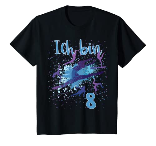 Kinder Achter Geburtstag Mädchen Turnen - Ich bin 8 - Bodenturnen T-Shirt Kinder Achter Geburtstag Mädchen Turnen - Ich bin 8 - Bodenturnen T-Shirt von Lustige Kindergeburtstag Kleidung