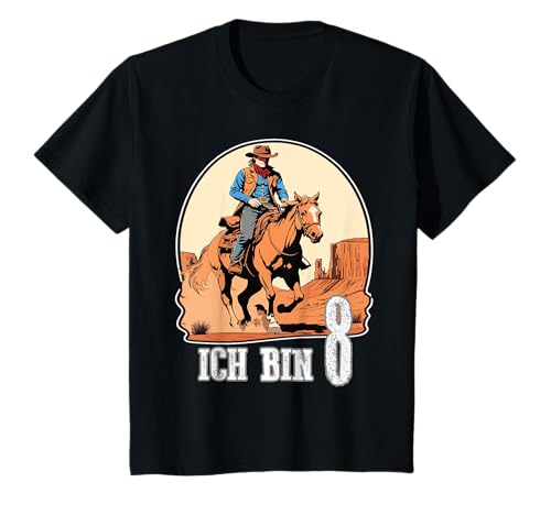 Kinder Cowboy Geburtstag - Ich bin 8 - Western Wilder Westen T-Shirt Kinder Cowboy Geburtstag - Ich bin 8 - Western Wilder Westen T-Shirt von Lustige Kindergeburtstag Kleidung