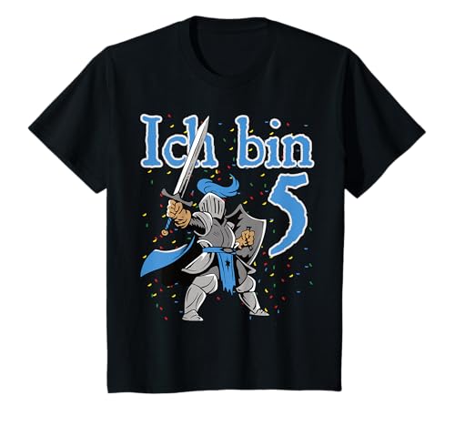 Kinder Fünfter Geburtstag Junge Ritter - Ich bin 5 T-Shirt Kinder Fünfter Geburtstag Junge Ritter - Ich bin 5 T-Shirt von Lustige Kindergeburtstag Kleidung