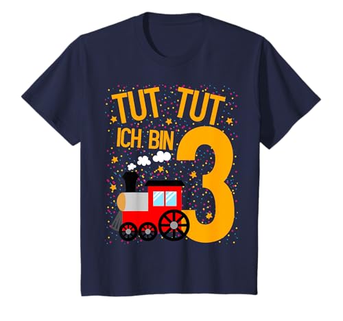 3. Geburtstag 3 Jahre alt Jungen oder Mädchen Zug Motiv T-Shirt von Geschenk 3 Jahre Geburtstag von Lifua