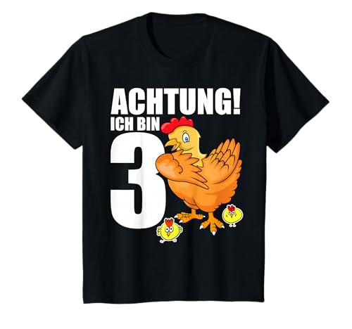 3 Jahre alt Geburtstag Junge und Mädchen Hühner Fan Geschenk T-Shirt 3 Jahre alt Geburtstag Junge und Mädchen Hühner Fan Geschenk T-Shirt von Lustige Kindergeburtstag T-Shirts