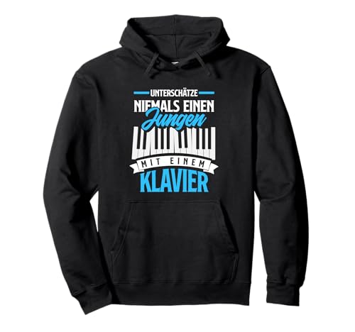 Unterschätze Niemals Jungen Mit Klavier Lustiges Klavier Pullover Hoodie Unterschätze Niemals Jungen Mit Klavier Lustiges Klavier Pullover Hoodie von Lustige Klavier Piano Klavierspieler Geschenke