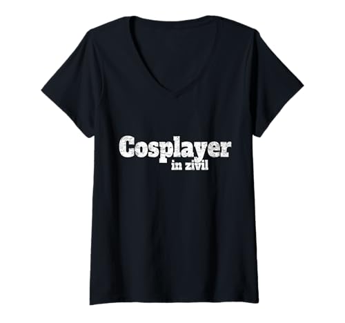 Damen Cosplay Kostüm Cosplayer In Zivil Halloween Karneval Anime T-Shirt mit V-Ausschnitt Damen Cosplay Kostüm Cosplayer In Zivil Halloween Karneval Anime T-Shirt mit V-Ausschnitt von Lustige Kostüme Für Cosplayer In Zivil