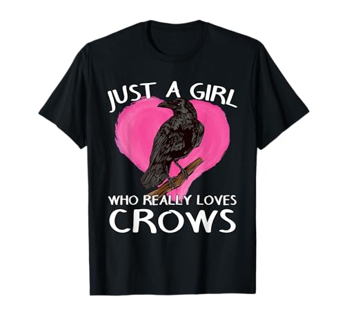 Krähe Ornithologe Vogelkunde Damen Mädchen liebt Krähen T-Shirt Krähe Ornithologe Vogelkunde Damen Mädchen liebt Krähen T-Shirt von Lustige Krähe Geschenkideen & Zubehör