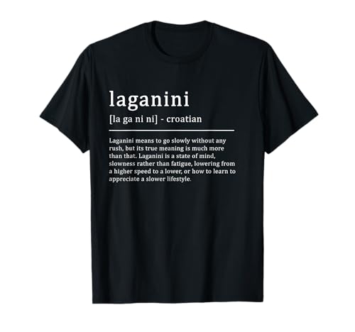 Lustige Kroatien Geschenke & Croatia Geschenkideen Laganini Relaxed Schwarz T-Shirt S Crew-Ausschnitt Halbarm Klassische Passform Polyester 100% Unisex-Erwachsene Frauen Lustige Kroatien Geschenke & Croatia Geschenkideen Laganini Relaxed Schwarz T-Shirt S Crew-Ausschnitt Halbarm Klassische Passform Polyester 100% Unisex-Erwachsene Frauen von Lustige Kroatien Geschenke & Croatia Geschenkideen