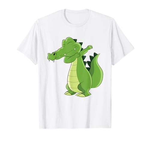 Dabbing Krokodil Kinder Alligator Krokodile T-Shirt Dabbing Krokodil Kinder Alligator Krokodile T-Shirt von Lustige Krokodil- und Alligator Geschenke