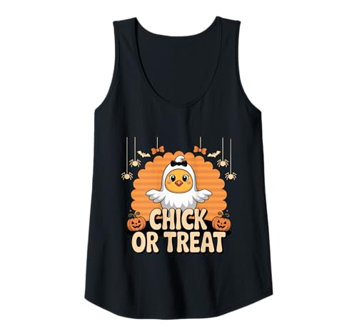 Damen Küken Gespensterkostüm Süßes Halloween Chicken Tank Top Damen Küken Gespensterkostüm Süßes Halloween Chicken Tank Top von Lustige Küken Halloween Trick Or Treat Für Kinder