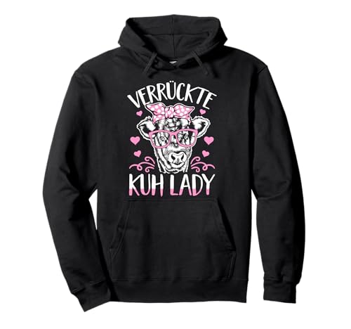 Verrückte Kuh Lady Landwirtin Bäuerin Rind Milch Kühe Damen Pullover Hoodie Verrückte Kuh Lady Landwirtin Bäuerin Rind Milch Kühe Damen Pullover Hoodie von Lustige Kuh Geschenke Bauernhof Landwirtschaft