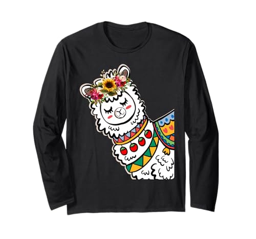 Lustige Alpaka mit Blumen süße Tiere für Frauen Mädchen Langarmshirt Lustige Alpaka mit Blumen süße Tiere für Frauen Mädchen Langarmshirt von Lustige Lama Alpaka -Tierliebhaber