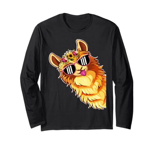 Lustige Alpaka mit Sonnenbrillen süße Tiere für Frauen Langarmshirt Lustige Alpaka mit Sonnenbrillen süße Tiere für Frauen Langarmshirt von Lustige Lama Alpaka -Tierliebhaber