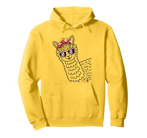 Lustige Alpaka mit Sonnenbrillen süße Tiere für Frauen Pullover Hoodie von Lustige Lama Alpaka -Tierliebhaber