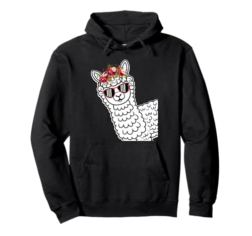 Lustige Alpaka mit Sonnenbrillen süße Tiere für Frauen Pullover Hoodie von Lustige Lama Alpaka -Tierliebhaber