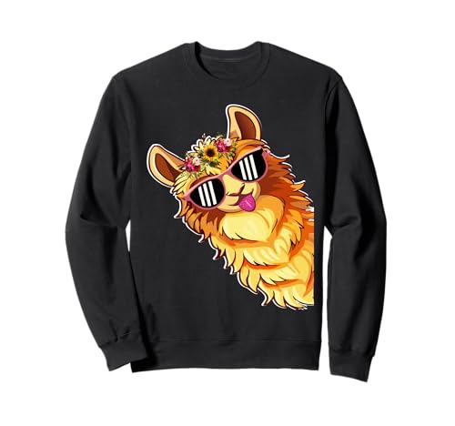 Lustige Alpaka mit Sonnenbrillen süße Tiere für Frauen Sweatshirt Lustige Alpaka mit Sonnenbrillen süße Tiere für Frauen Sweatshirt von Lustige Lama Alpaka -Tierliebhaber