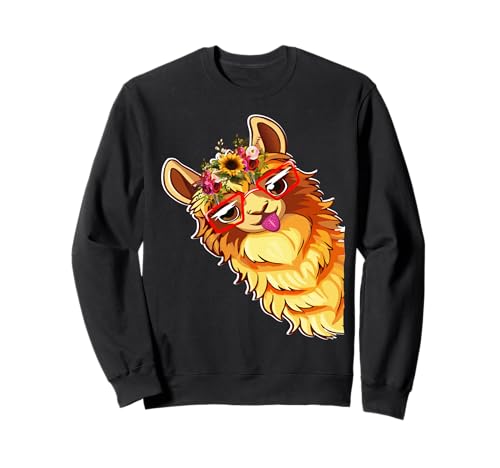 Lustige Alpaka mit Sonnenbrillen süße Tiere für Frauen Sweatshirt Lustige Alpaka mit Sonnenbrillen süße Tiere für Frauen Sweatshirt von Lustige Lama Alpaka -Tierliebhaber