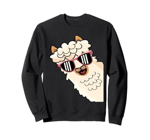 Lustige Alpaka mit Sonnenbrillen süße Tiere für Frauen Sweatshirt von Lustige Lama Alpaka -Tierliebhaber
