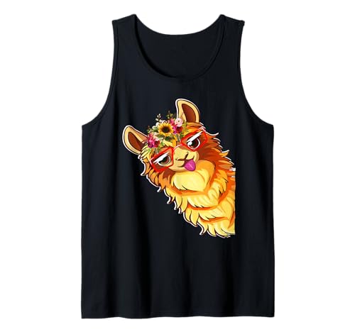 Lustige Alpaka mit Sonnenbrillen süße Tiere für Frauen Tank Top Lustige Alpaka mit Sonnenbrillen süße Tiere für Frauen Tank Top von Lustige Lama Alpaka -Tierliebhaber