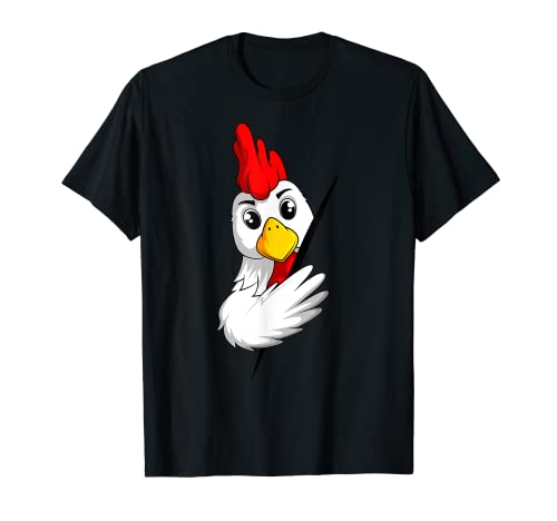 Hühner Kinder Mädchen Damen Huhn T-Shirt von Lustige Landwirtschaft & Bauernhof Geschenkideen