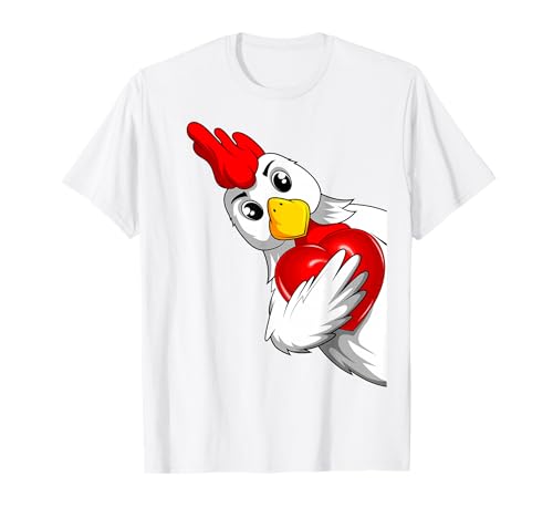 Hühner Landwirt Huhn Damen Mädchen Kinder T-Shirt von Lustige Landwirtschaft & Bauernhof Geschenkideen
