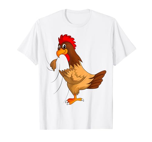 Hühner Landwirt Huhn Kinder Jungen Mädchen Damen T-Shirt von Lustige Landwirtschaft & Bauernhof Geschenkideen