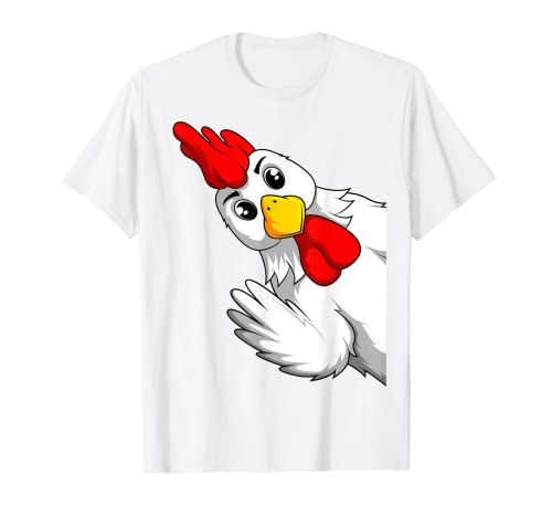 Hühner Landwirt Huhn Kinder Jungen Mädchen T-Shirt von Lustige Landwirtschaft & Bauernhof Geschenkideen