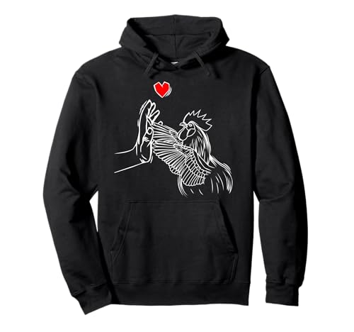 Hühner Liebe Landwirt Huhn Kinder Mädchen Damen Pullover Hoodie von Lustige Landwirtschaft & Bauernhof Geschenkideen