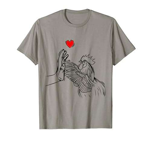 Hühner Liebe Landwirt Huhn Kinder Mädchen Damen T-Shirt von Lustige Landwirtschaft & Bauernhof Geschenkideen