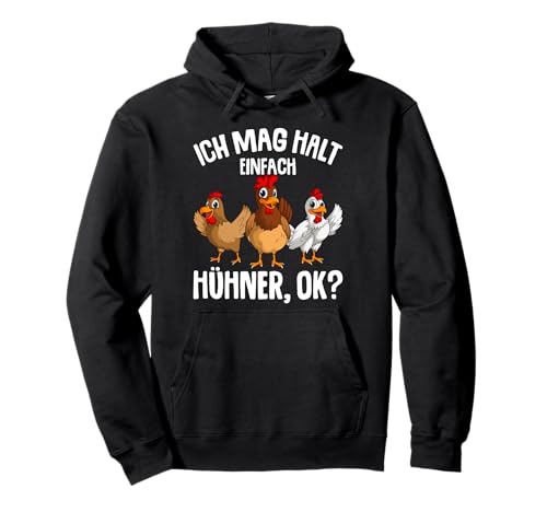 Ich mag halt Hühner sind Landwirt Huhn Kinder Mädchen Pullover Hoodie von Lustige Landwirtschaft & Bauernhof Geschenkideen
