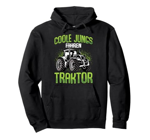 Coole Jungs fahren Traktor Trecker Junge Kinder Pullover Hoodie von Lustige Landwirtschaft & Traktor Geschenke