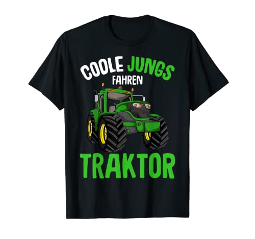 Coole Jungs fahren Traktor Trecker Junge Kinder T-Shirt von Lustige Landwirtschaft & Traktor Geschenke