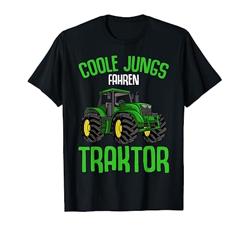 Coole Jungs fahren Traktor Trecker Jungen Kinder T-Shirt von Lustige Landwirtschaft & Traktor Geschenke