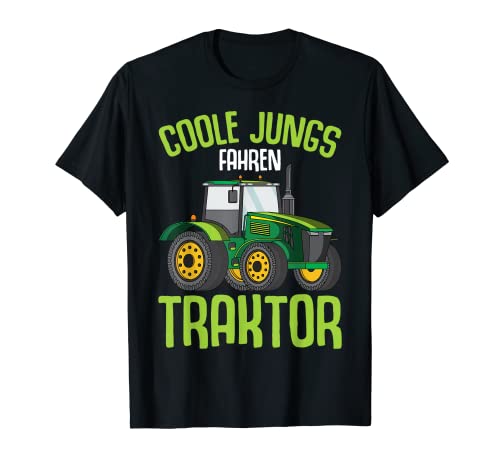 Coole Jungs fahren Traktor Trecker Kinder Junge T-Shirt von Lustige Landwirtschaft & Traktor Geschenke