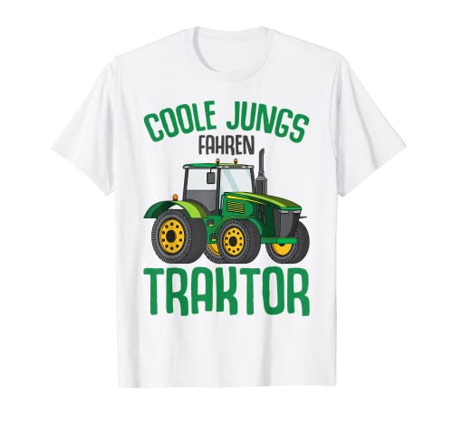 Coole Jungs fahren Traktor Trecker Kinder Junge T-Shirt von Lustige Landwirtschaft & Traktor Geschenke