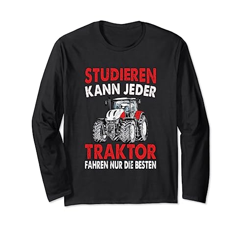 Lustige Landwirt Trecker Traktor Herren Langarmshirt von Lustige Landwirtschaft & Traktor Geschenke