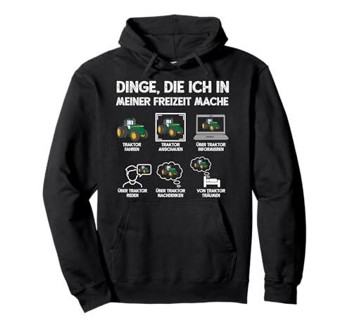 Traktor Trecker Landwirt Bauer Männer Kinder Pullover Hoodie von Lustige Landwirtschaft & Traktor Geschenke