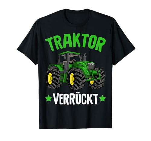 Traktor Verrückt Trecker Kinder Jungs Jungen T-Shirt von Lustige Landwirtschaft & Traktor Geschenke