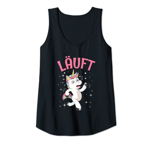 Damen Läuft Laufen Joggen Läuferin Einhorn Laufsport Spruch Tank Top Damen Läuft Laufen Joggen Läuferin Einhorn Laufsport Spruch Tank Top von Lustige Laufsport Kleidung Für Läuferinnen