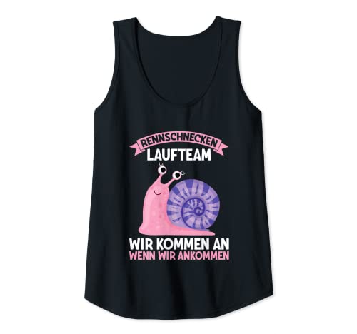 Damen Rennschnecken Laufteam Joggen Laufsport Läufer Schnecke Tank Top Damen Rennschnecken Laufteam Joggen Laufsport Läufer Schnecke Tank Top von Lustige Laufsport Sprüche Kleidung Zum Joggen