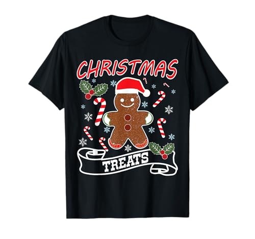 Weihnachtsleckereien Tshirt I Fröhlicher Lebkuchenmann Shirt T-Shirt Weihnachtsleckereien Tshirt I Fröhlicher Lebkuchenmann Shirt T-Shirt von Lustige Lebkuchen Tshirts I Weihnachtsspecials