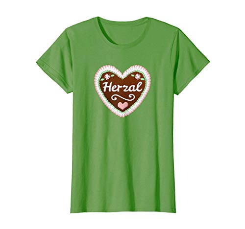 Damen Herzal Herz Motiv Lebkuchenherz Trachten T-Shirt Damen Herzal Herz Motiv Lebkuchenherz Trachten T-Shirt von Lustige Lebkuchenherzen Sprüche sDesignsz Ideen