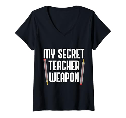 Damen Roter Stift Lehrer Lustiges Englischlehrer T-Shirt mit V-Ausschnitt Damen Roter Stift Lehrer Lustiges Englischlehrer T-Shirt mit V-Ausschnitt von Lustige Lehrer Stift Designs für Englischlehrer