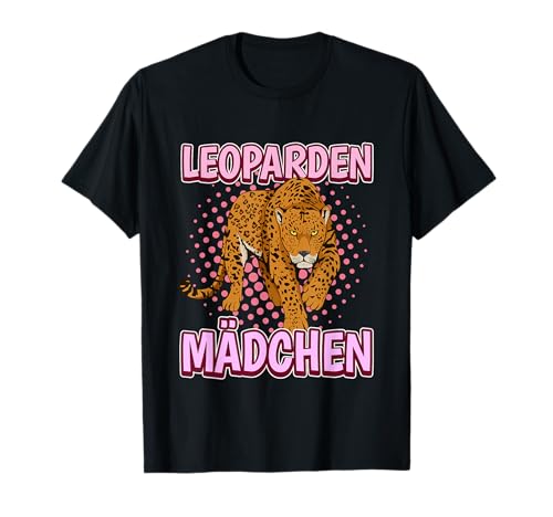 Kinder Leoparden Mädchen Sachen Wildkatze Leoparden T-Shirt Kinder Leoparden Mädchen Sachen Wildkatze Leoparden T-Shirt von Lustige Leopard Sachen