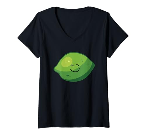 Damen Sauer Zitronen Kostüm Lustige Zitrusfrucht Lustiges Limetten T-Shirt mit V-Ausschnitt Damen Sauer Zitronen Kostüm Lustige Zitrusfrucht Lustiges Limetten T-Shirt mit V-Ausschnitt von Lustige Limetten- und Zitrus Geschenke