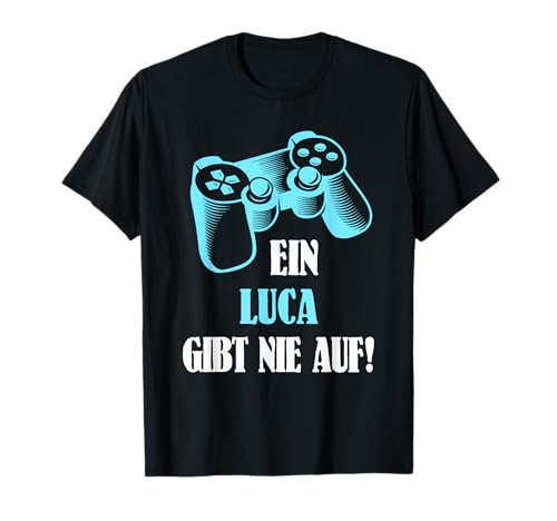 Lustige Luca Namen Shirts für Herren - Herren - Männer - Kurzarm - T-Shirt - Schwarz - S - U-Ausschnitt - Gamer - Personalisiert für Gamer Lustige Luca Namen Shirts für Herren - Herren - Männer - Kurzarm - T-Shirt - Schwarz - S - U-Ausschnitt - Gamer - Personalisiert für Gamer von Lustige Luca Namen Shirts für Herren