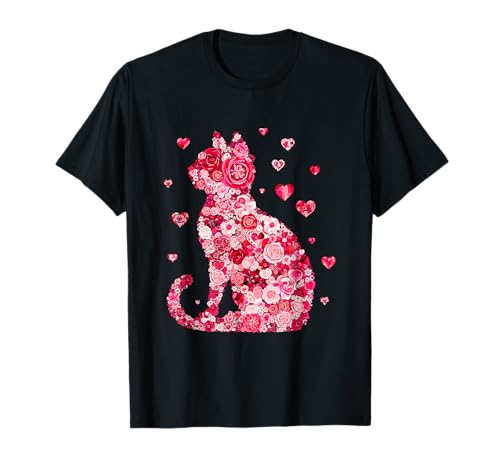 Lustige Mädchen Katze Valentinstag Frauen Glücklich T-Shirt Lustige Mädchen Katze Valentinstag Frauen Glücklich T-Shirt von Lustige Mädchen Katze Valentinstag Frauen