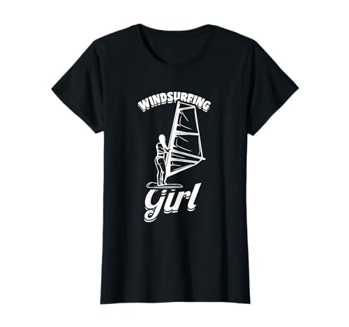 Windsurfer Mädchen Wellenreiterin Windsurfen T-Shirt Windsurfer Mädchen Wellenreiterin Windsurfen T-Shirt von Lustige Mädels Windsurfen Geschenke