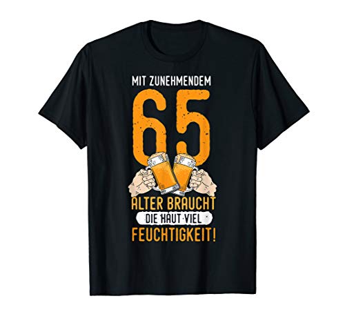 Herren 65. Geburtstag Mann Lustige Geschenke Bier Spass Spruch T-Shirt Herren 65. Geburtstag Mann Lustige Geschenke Bier Spass Spruch T-Shirt von Lustige Männer Bier Sprüche zum 65. Geburtstag