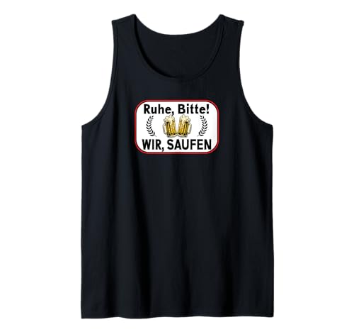 Lustiges Männer Party Bier Alkohol Schnaps Saufen Spruch Tank Top Lustiges Männer Party Bier Alkohol Schnaps Saufen Spruch Tank Top von Lustige Männer & Herren Kostüm Sprüche Verkleidung