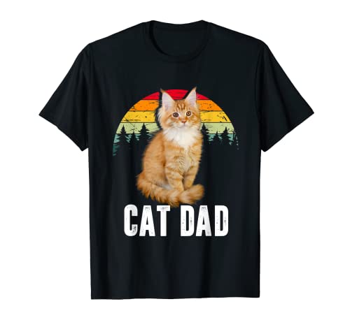 Herren Katze Papa Maine Coon Katzen Besitzer Liebe Kittis Kätzchen T-Shirt Herren Katze Papa Maine Coon Katzen Besitzer Liebe Kittis Kätzchen T-Shirt von Lustige Maine Coon Katze Liebhaber Kätzchen Besitz