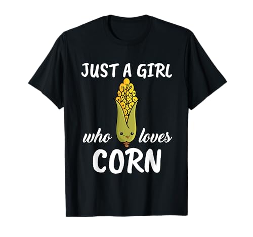 Damen Just A Girl Who Loves Corn Kleidung Mais T-Shirt von Lustige Mais Kleidung Damen & Mädchen